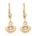 D'Joy Mystic Topaz Earring with Lever Back in Yellow Gold Plated Sterling Silver 1.08 Ct.