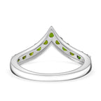 D'Joy Natural Chrome Diopside Ring in Rhodium Overlay Sterling Silver 1.05 Ct.