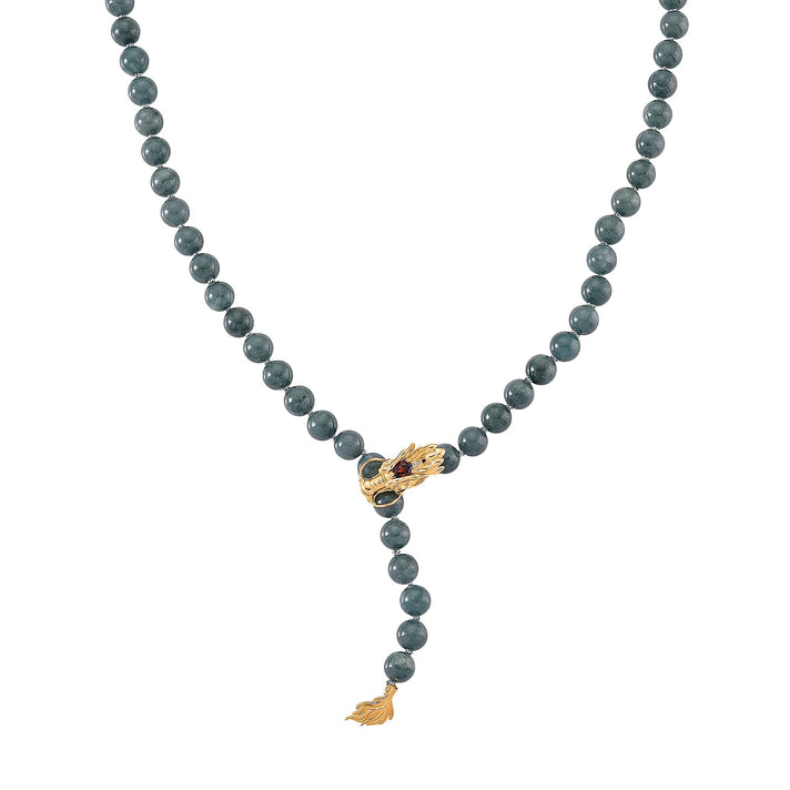 Designer Inspired - Natural Olmec Jadeite Jade Necklace (Size - 20-2 Ext.) with Lobster Clasp in Yellow Gold Plated Sterling Silver 280.60 Ct. 8311061 1