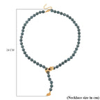 Designer Inspired-  Natural Jadeite Jade Necklace (Size - 20-2 EXT) with Lobster Clasp in Yellow Gold Plated Sterling Silver 280.60 Ct.