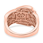 D'Joy Natural Pink Diamond Ring in 18K Vermeil Rose Gold Plated Sterling Silver 0.62ct