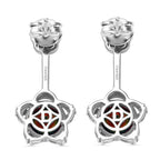 D'Joy Nebula Quartz Doublet Dangling Earring in Platinum Overlay Sterling Silver 3.34 Ct.