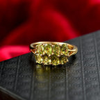 D'joy Garden Peridot Ring in Yellow Gold Plating Sterling Silver 1.83 Ct.
