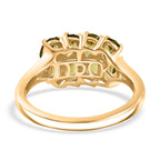 D'joy Garden Peridot Ring in Yellow Gold Plating Sterling Silver 1.83 Ct.