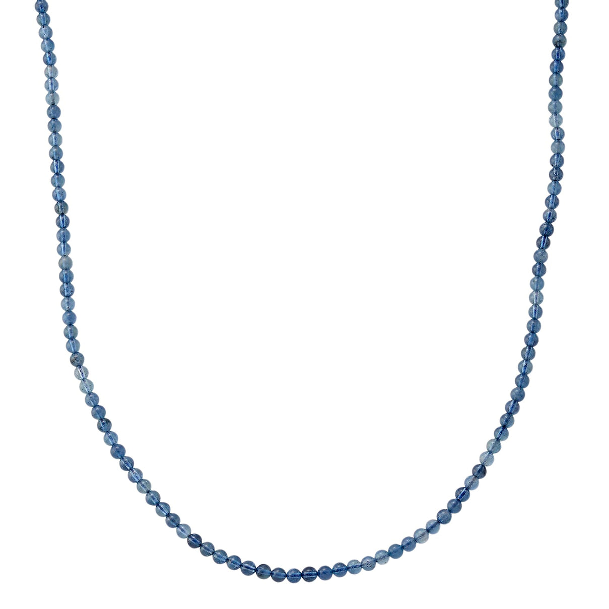 One Time Deal- Santamaria Aquamarine Necklace (Size - 20+2 Ext)  in Rhodium Overlay Sterling Silver 60.00 Ct. V32520813 0