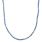 -One Time Deal- Santamaria Aquamarine Necklace (Size - 20-2 Ext)  in Rhodium Overlay Sterling Silver 60.00 Ct.