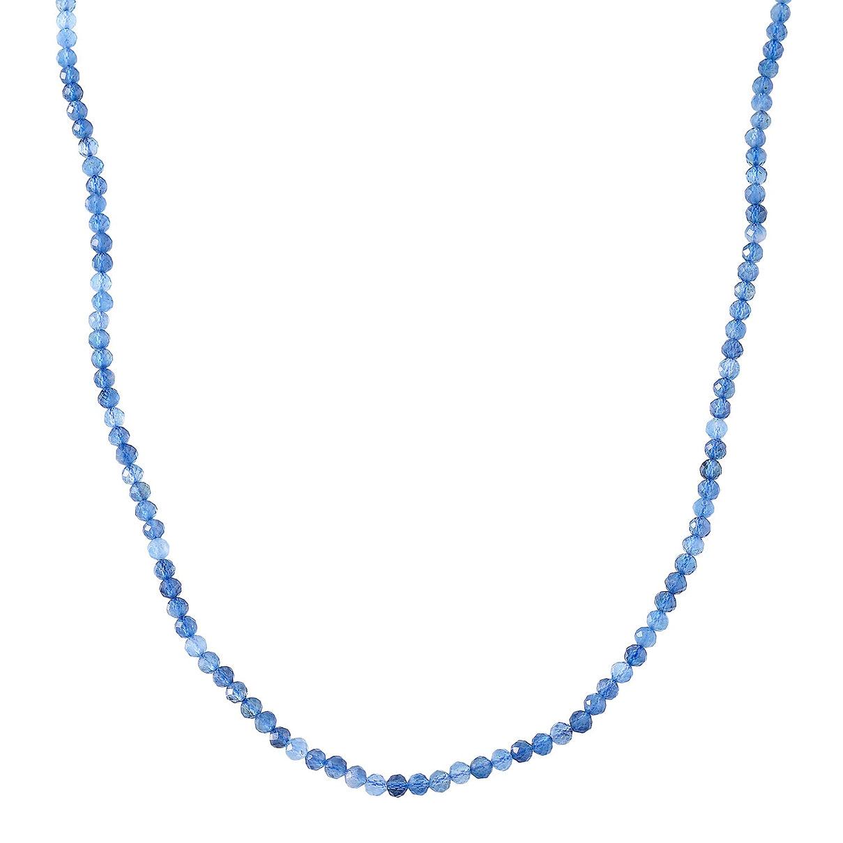 D'Joy AAA Brazilian Santa Maria Aquamarine Necklace (Size - 18-2 EXT) with Lobster Clasp in Rhodium Overlay Sterling Silver 48.00 Ct 8438868 2