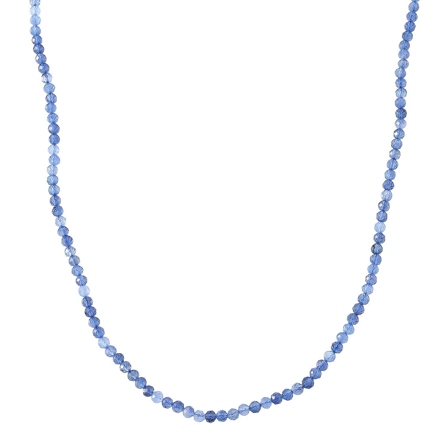 D'Joy AAA Brazilian Santa Maria Aquamarine Necklace (Size - 18-2 EXT) with Lobster Clasp in Rhodium Overlay Sterling Silver 48.00 Ct 8438868 2