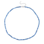 D'Joy AAA Brazilian Santa Maria Aquamarine Necklace (Size - 18-2 EXT) with Lobster Clasp in Rhodium Overlay Sterling Silver 48.00 Ct