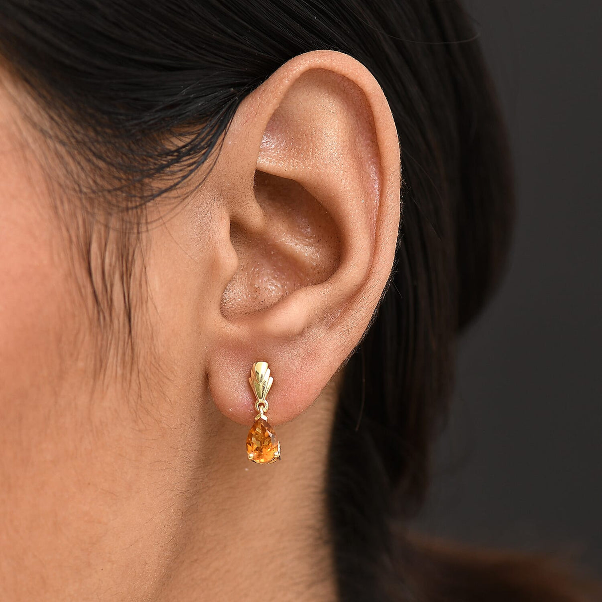 D'Joy Serra Gaucha Citrine Dangling Earring Sterling Silver 1.34 Ct. 8277259 2