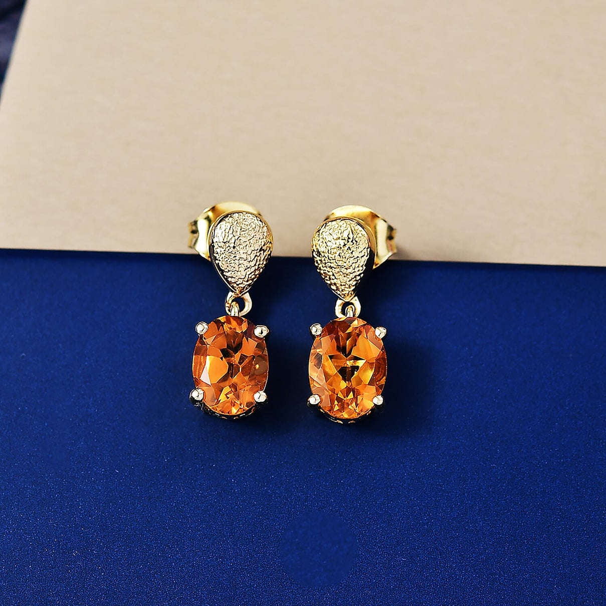 D'Joy Serra Gaucha Citrine Dangling Earring Sterling Silver 2.37 Ct. 8282887 1