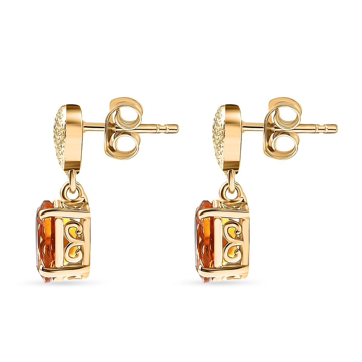 D'Joy Serra Gaucha Citrine Dangling Earring Sterling Silver 2.37 Ct. 8282887 3