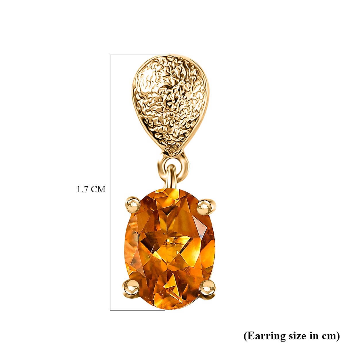 D'Joy Serra Gaucha Citrine Dangling Earring Sterling Silver 2.37 Ct. 8282887 5