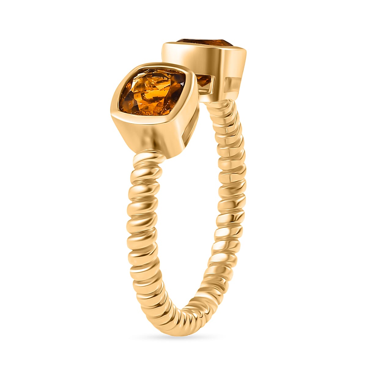 D'Joy Serra Gaucha Citrine Ring in Yellow Gold Plated Sterling Silver 1.09 Ct. 8282902 3