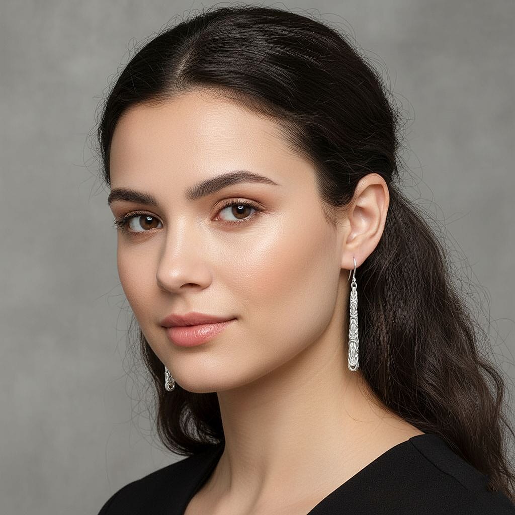 Royal Bali Collection - Sterling Silver Earring with Hook, Silver Wt. 6.30 Gms. 8286475 2