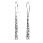 Royal Bali Collection - Sterling Silver Earring with Hook, Silver Wt. 6.30 Gms.