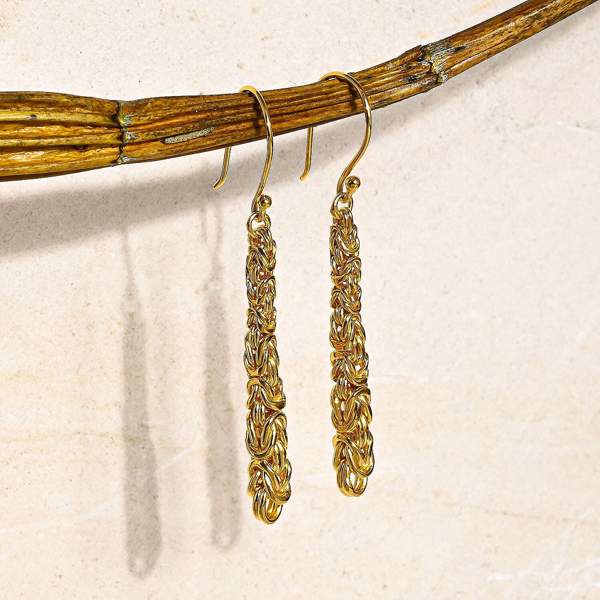 Bali Legacy Sterling Silver Earring with Hook in 22K Vermeil Yellow Gold Plated, Silver Wt. 6.30 Gms. 8286480 1