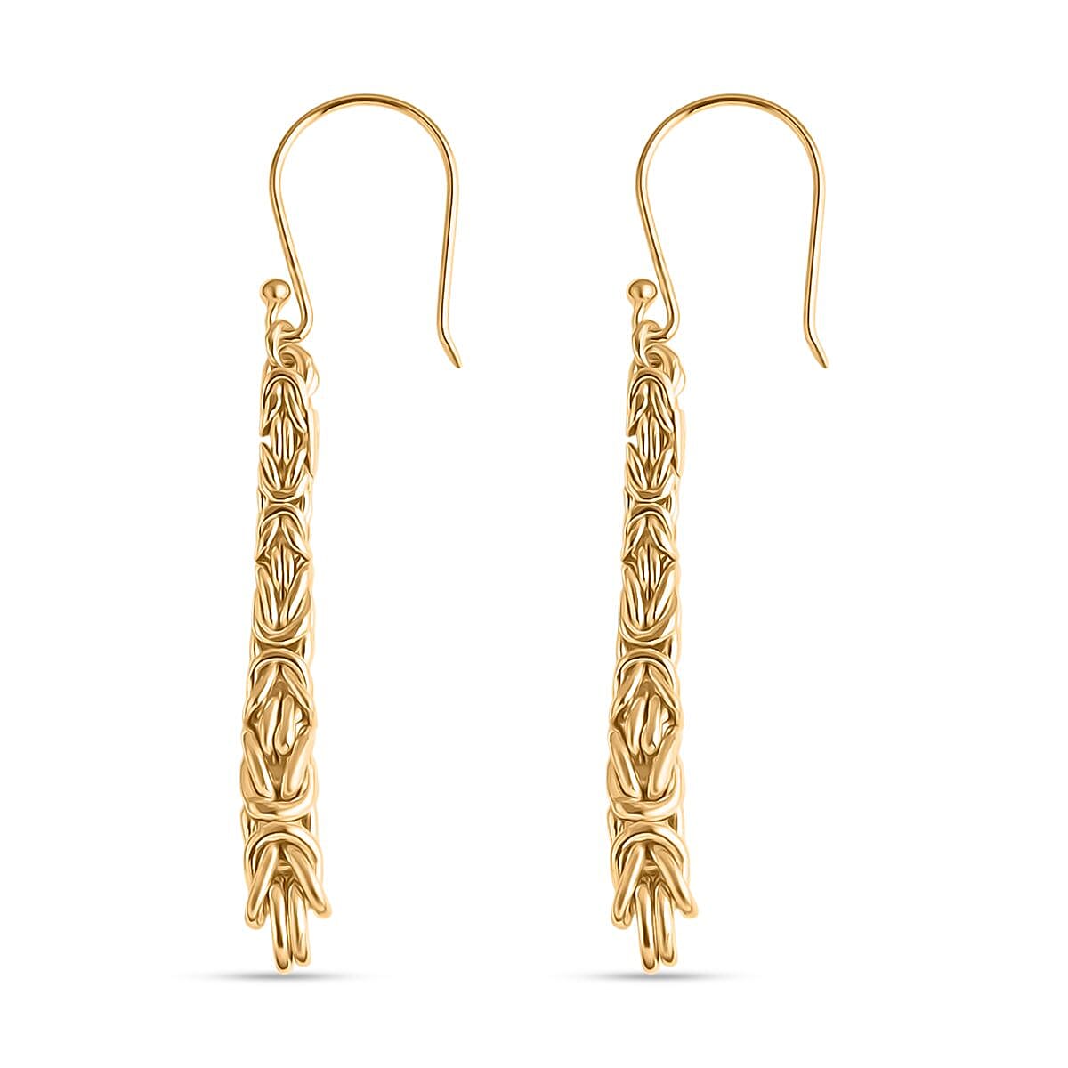 Bali Legacy Sterling Silver Earring with Hook in 22K Vermeil Yellow Gold Plated, Silver Wt. 6.30 Gms. 8286480 3