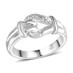 D'Joy Sterling Silver Love Knot Ring, Silver Wt. 5.50 Gms.