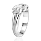 D'Joy Sterling Silver Love Knot Ring, Silver Wt. 5.50 Gms.