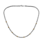 D'Joy Royal Bali Collection Sterling Silver Necklace (Size 20) in Two Tone Plated, Silver Wt. 38.55 Gms.