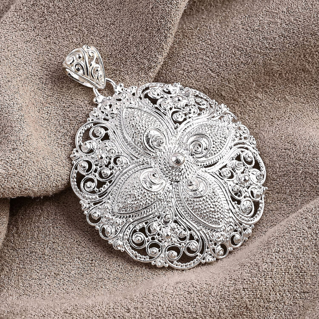 D'Joy Sterling Silver Pendant, Silver Wt. 11.69 Gms. 8285691 1