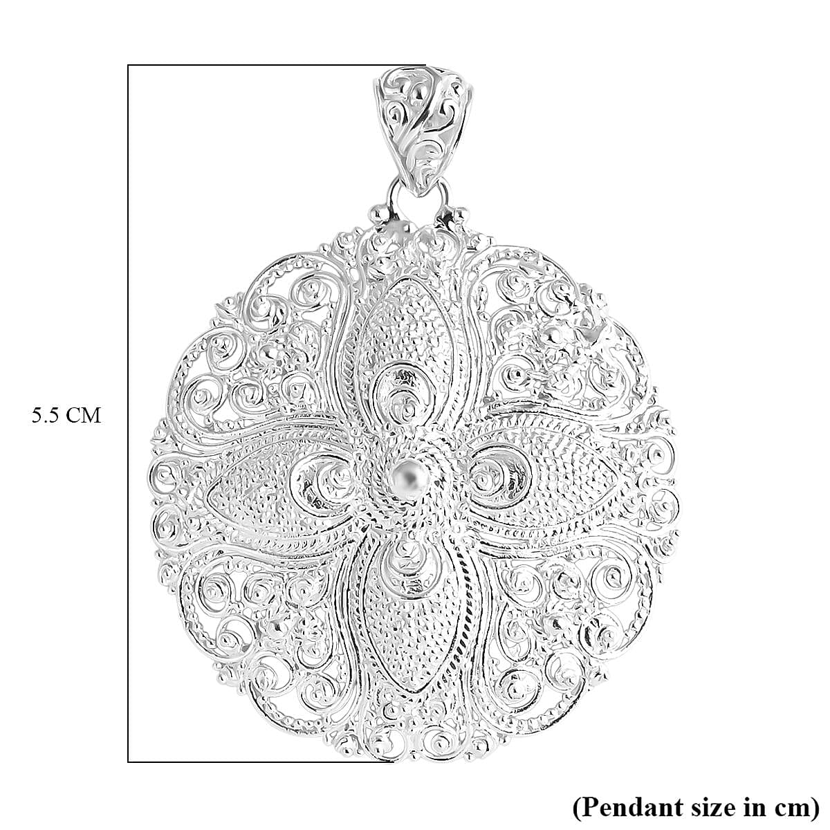 D'Joy Sterling Silver Pendant, Silver Wt. 11.69 Gms. 8285691 5