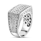 D'Joy Sterling Silver Rectangular Signet Ring, Silver Wt. 10.80 Gms.