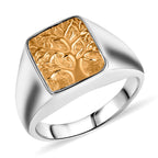 Royal Bali Collection - D'Joy Sterling Silver Ring in Two Tone Plated, Silver Wt. 6.80 Gms.
