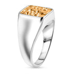 Royal Bali Collection - D'Joy Sterling Silver Ring in Two Tone Plated, Silver Wt. 6.80 Gms.