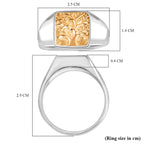 Royal Bali Collection - D'Joy Sterling Silver Ring in Two Tone Plated, Silver Wt. 6.80 Gms.