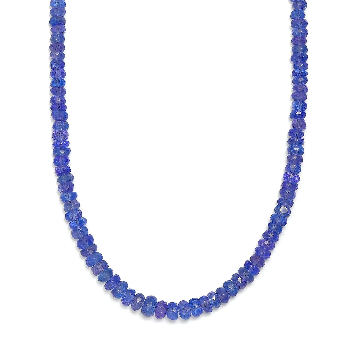 D'Joy - Tanzanite Necklace (Size - 18+2 Ext) in Rhodium Overlay Sterling Silver 70.00 Ct. 8550992 4