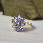 D'Joy Tanzanite Ring Sterling Silver  2.115  Ct.