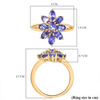 D'Joy Tanzanite Ring Sterling Silver  2.115  Ct.