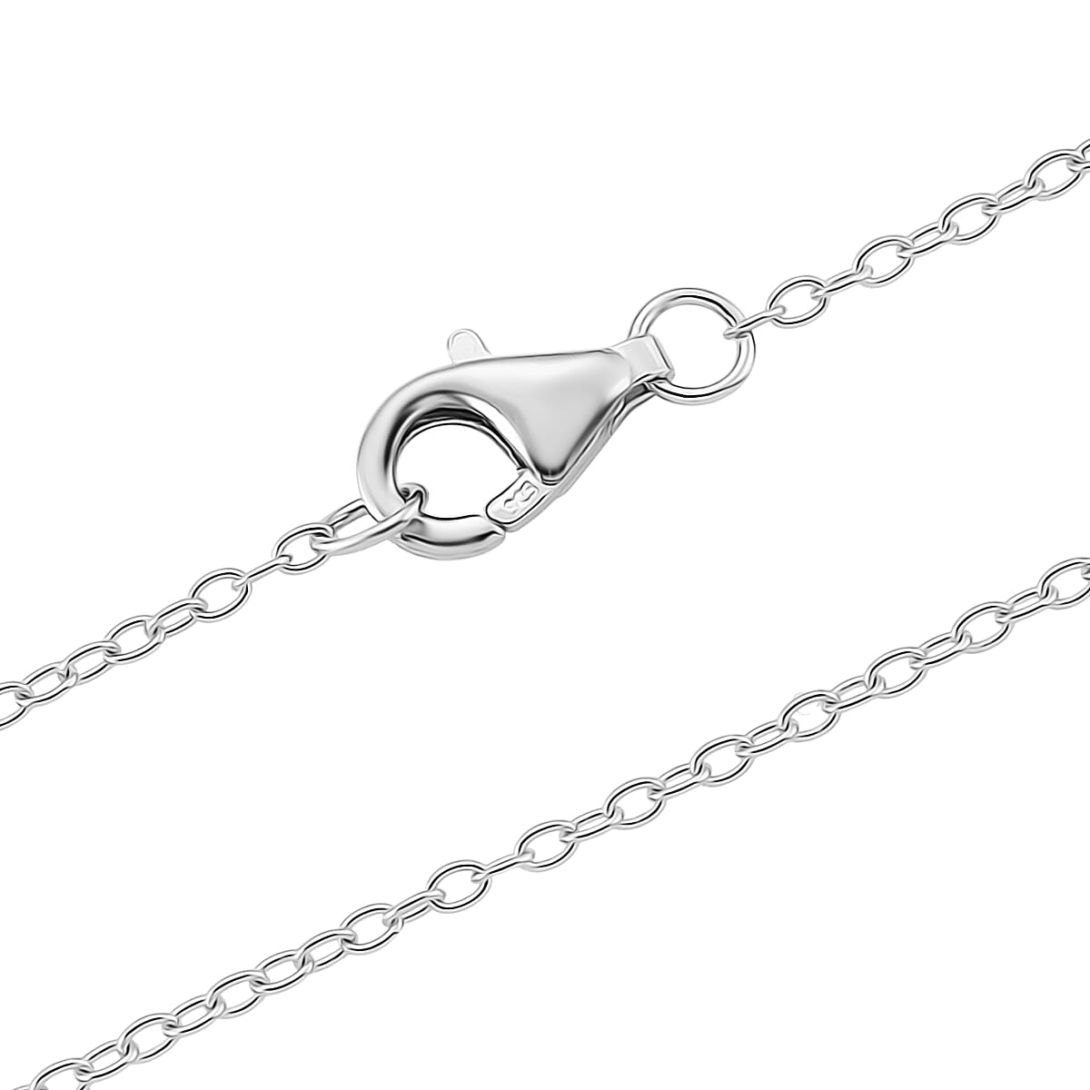NY Close Out Deal- White Cubic Zirconia Christmas Tree Drop Necklace (Size - 18) in Rhodium Overlay Sterling Silver 8354681 6