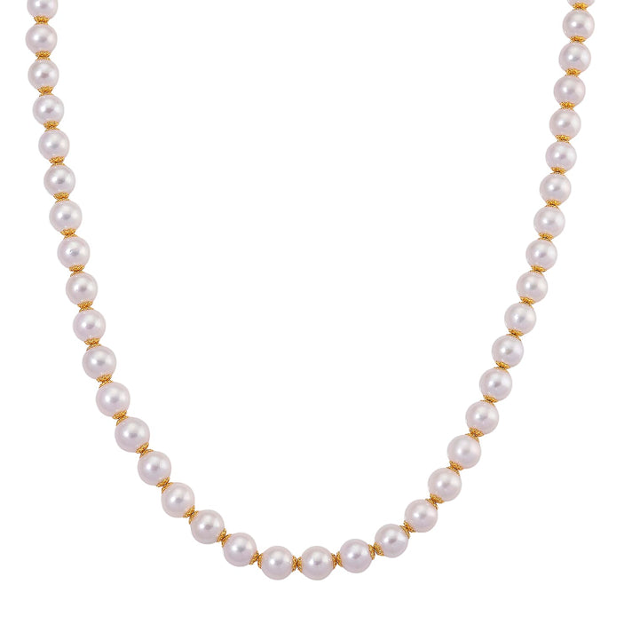 One Time Deal - Edison Pearl Beads (10MM) Necklace (Size 20) in Yellow Gold Plated Sterling Silver 8246229 1