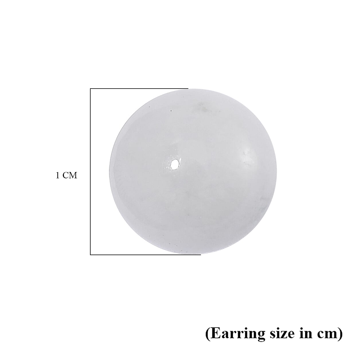 D'Joy Natural Type A White Jadeite Stud Earrings with Push Backs in Gold Overlay Sterling Silver 15.00 Ct. 8482745 6