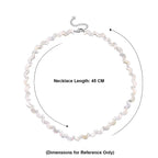 D'Joy White Mother Of Pearl Beads Necklace in Rhodium OverlaySterling Silver  80.000  Ct.