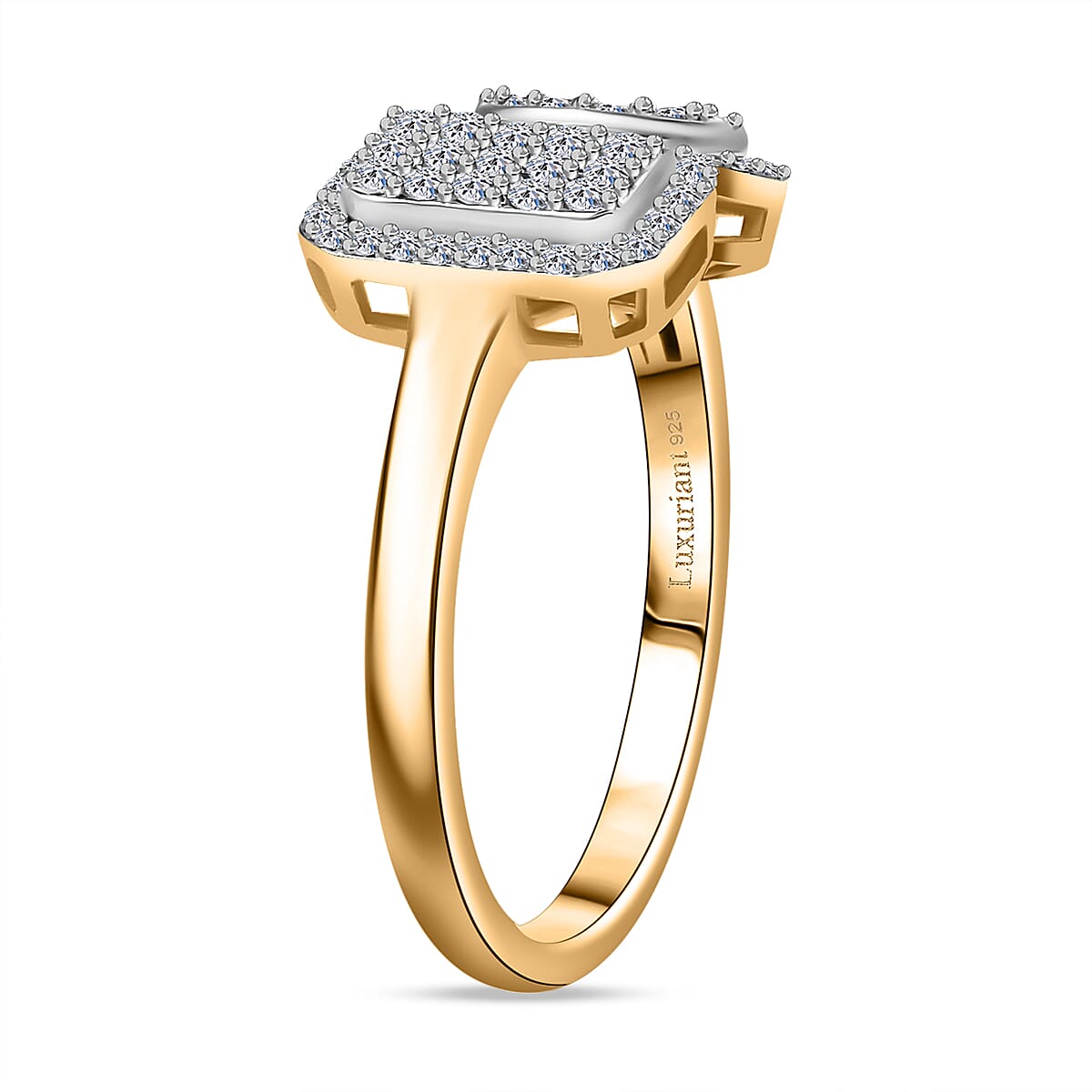 TOI ET MOI LUXURIANT Lab Grown Diamond (SI-GH) Ring in 18K Vermeil Yellow Gold Plated Sterling Silver 0.50ct 8227557 7