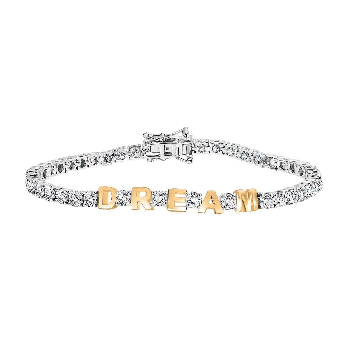 D'joy 6.7 Ct. Moissanite Cluster bracelet in 925 White Silver 8213893 0