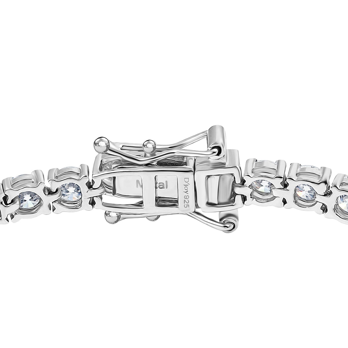 D'joy 6.7 Ct. Moissanite Cluster bracelet in 925 White Silver 8213893 4
