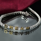D’joy Moissanite Cluster Bracelet (Size - 7.5) Sterling Silver, Silver Wt.7.5 Gms  6.678  Ct.