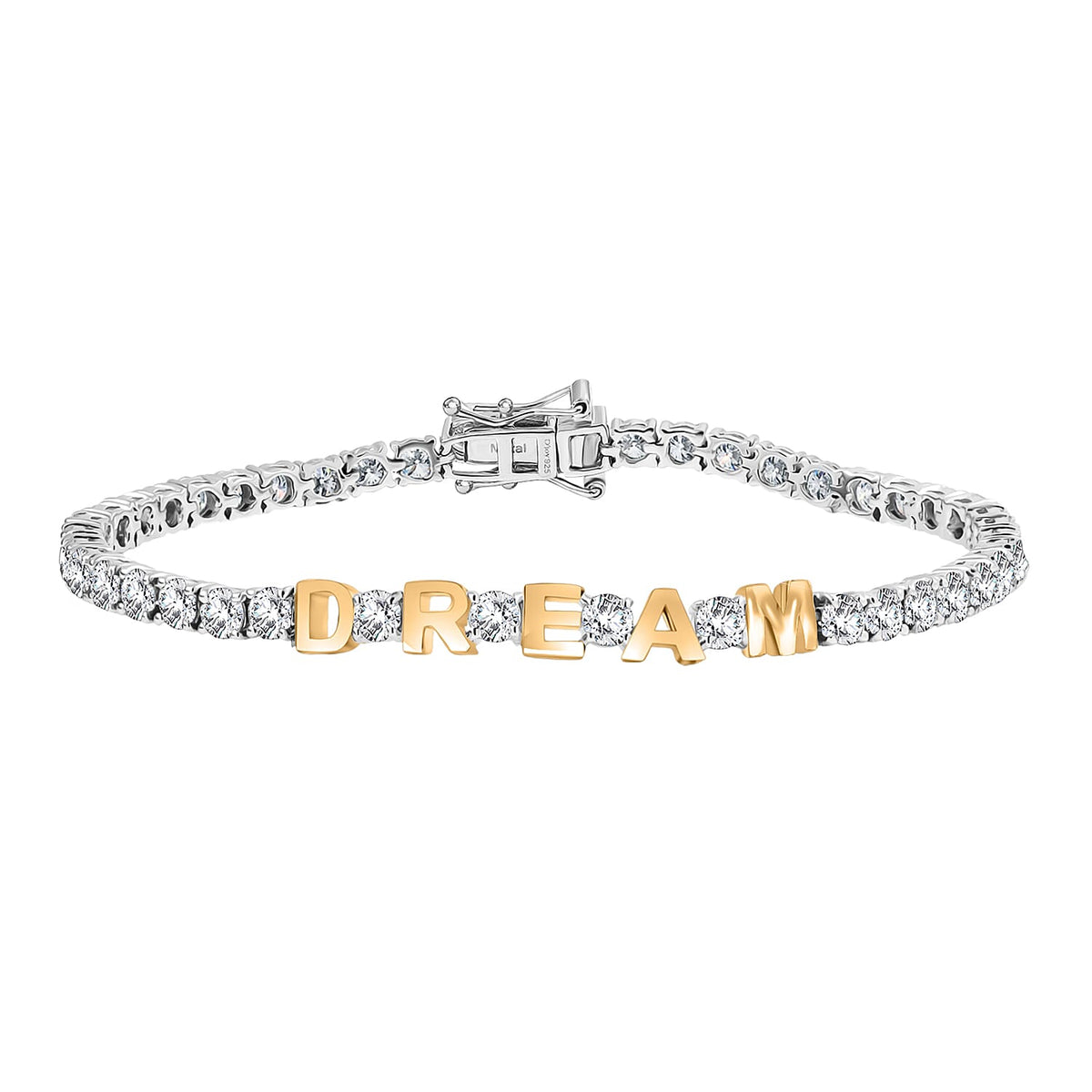 D'joy 6.7 Ct. Moissanite Cluster bracelet in 925 White Silver 8213902 0