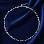 DESIGNER INSPIRED - INDUSTRIAL Necklace In silver tone (Size - 22 - 2 Inch Ext)