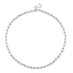 DESIGNER INSPIRED - INDUSTRIAL Necklace In silver tone (Size - 22 - 2 Inch Ext)