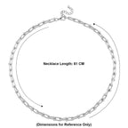DESIGNER INSPIRED - INDUSTRIAL Necklace In silver tone (Size - 22 - 2 Inch Ext)