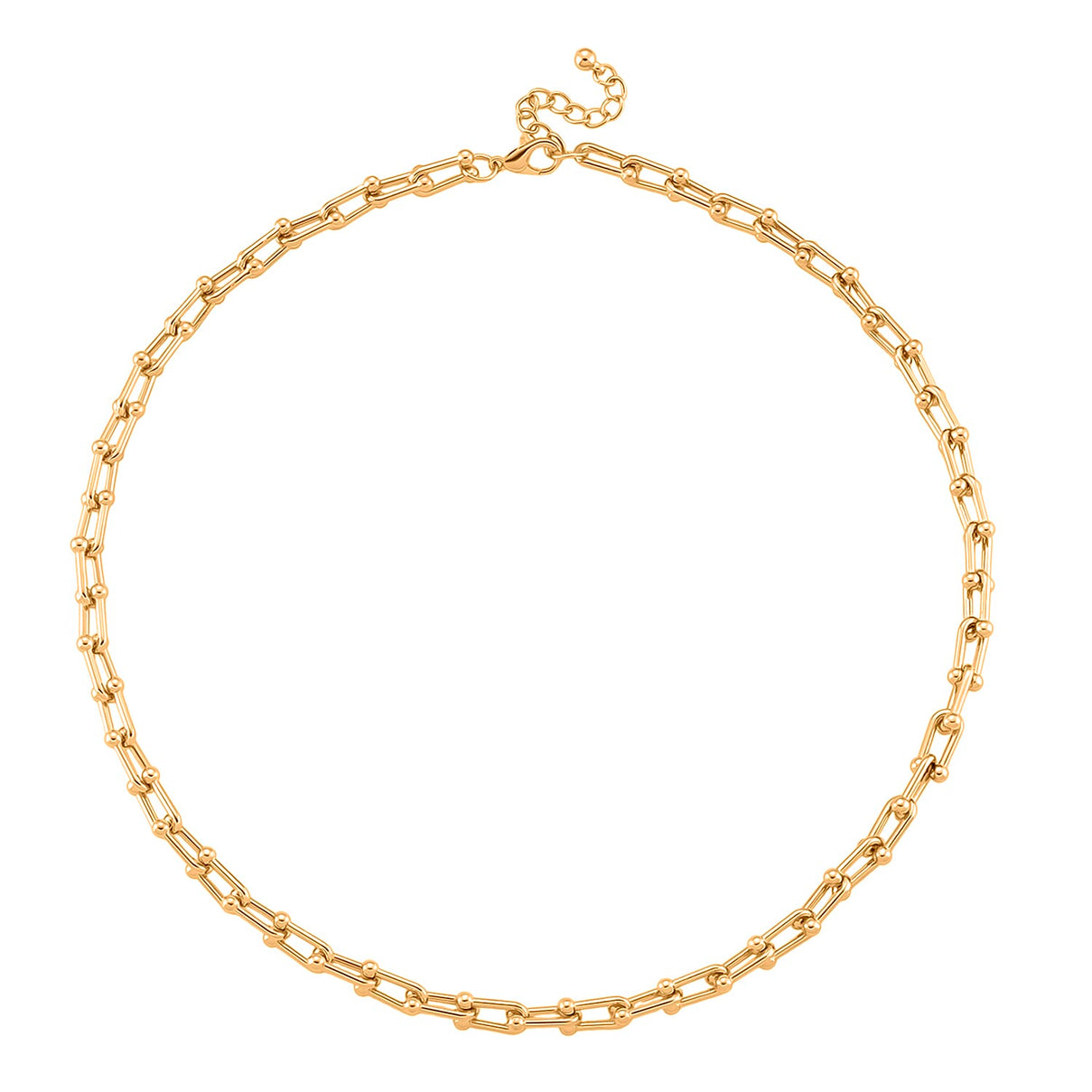 DESIGNER INSPIRED - INDUSTRIAL Necklace (Size - 22 - 2 Inch Ext) in Yellow Gold Tone 8350643 4