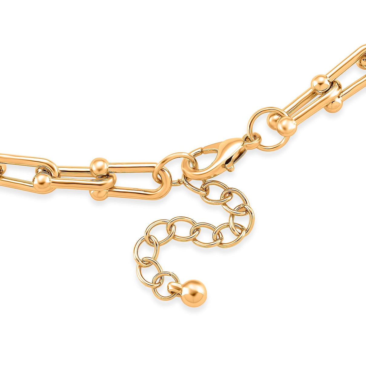 DESIGNER INSPIRED - INDUSTRIAL Necklace (Size - 22 - 2 Inch Ext) in Yellow Gold Tone 8350643 5