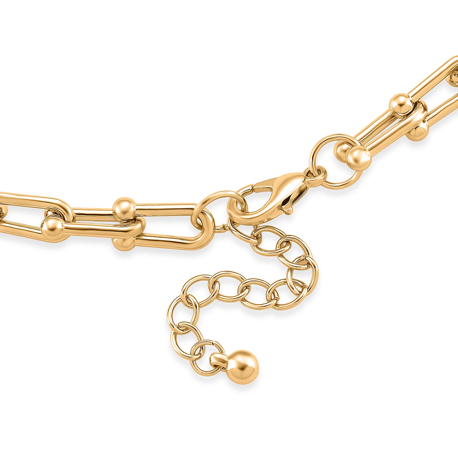 DESIGNER INSPIRED - INDUSTRIAL Necklace (Size - 22 - 2 Inch Ext) in Yellow Gold Tone 8350643 5