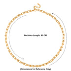DESIGNER INSPIRED - INDUSTRIAL Necklace (Size - 22 - 2 Inch Ext) in Yellow Gold Tone